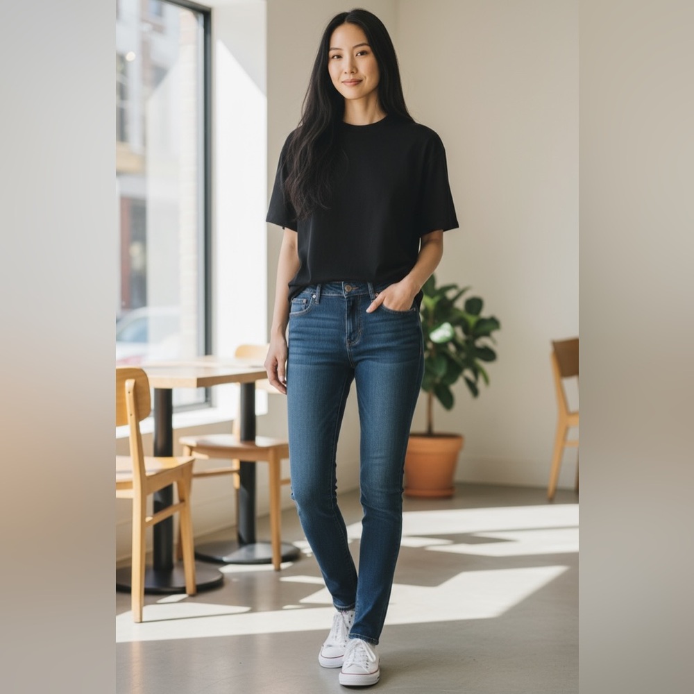 Madewell Skinny Jeans Size 27 Dark Blue Wash Stretch